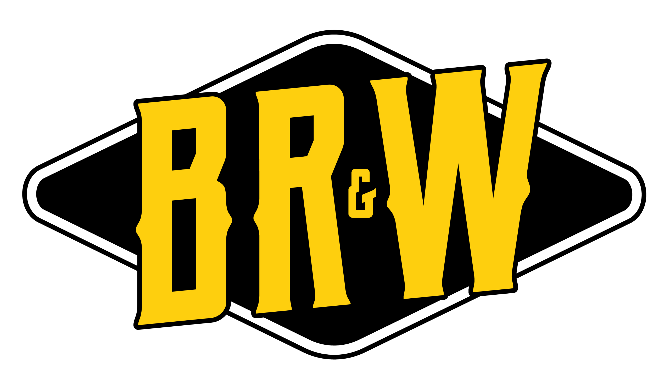 Black River & Western Railroad "BR&W" Logo